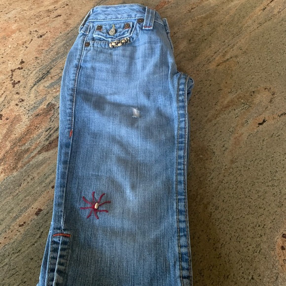 True Religion Cropped Shorts Sz 27 Waist - Picture 3 of 7